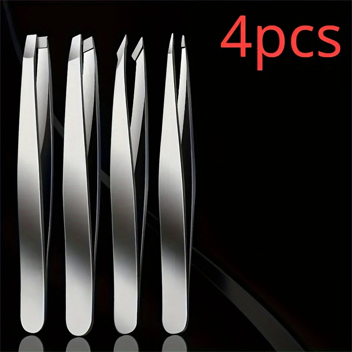 4pcs Hair Removal Tweezers Set