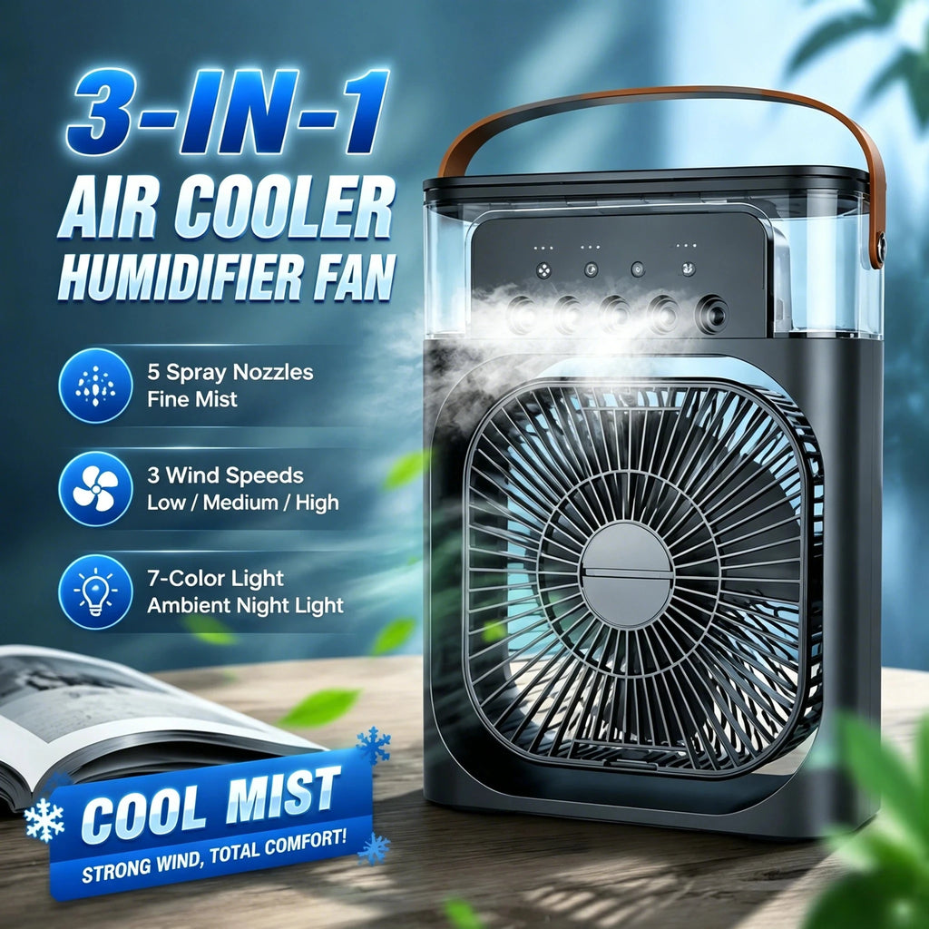 Three-in-one Fan / LED Light