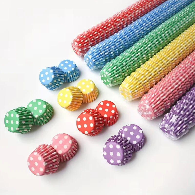 1000Pcs  Pattern Mini Cake Paper Liners