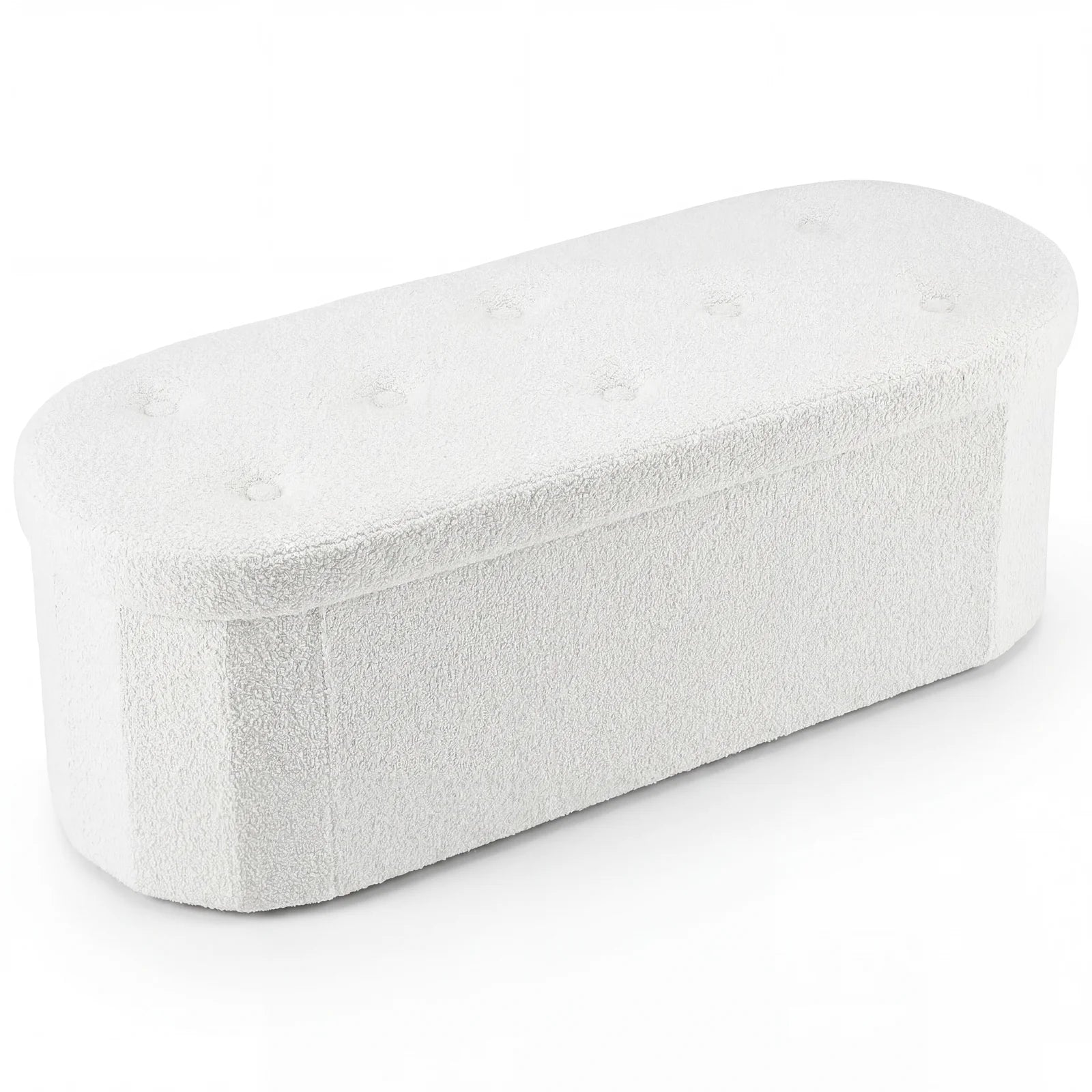 30/43IN Folding Storage Ottoman Bench