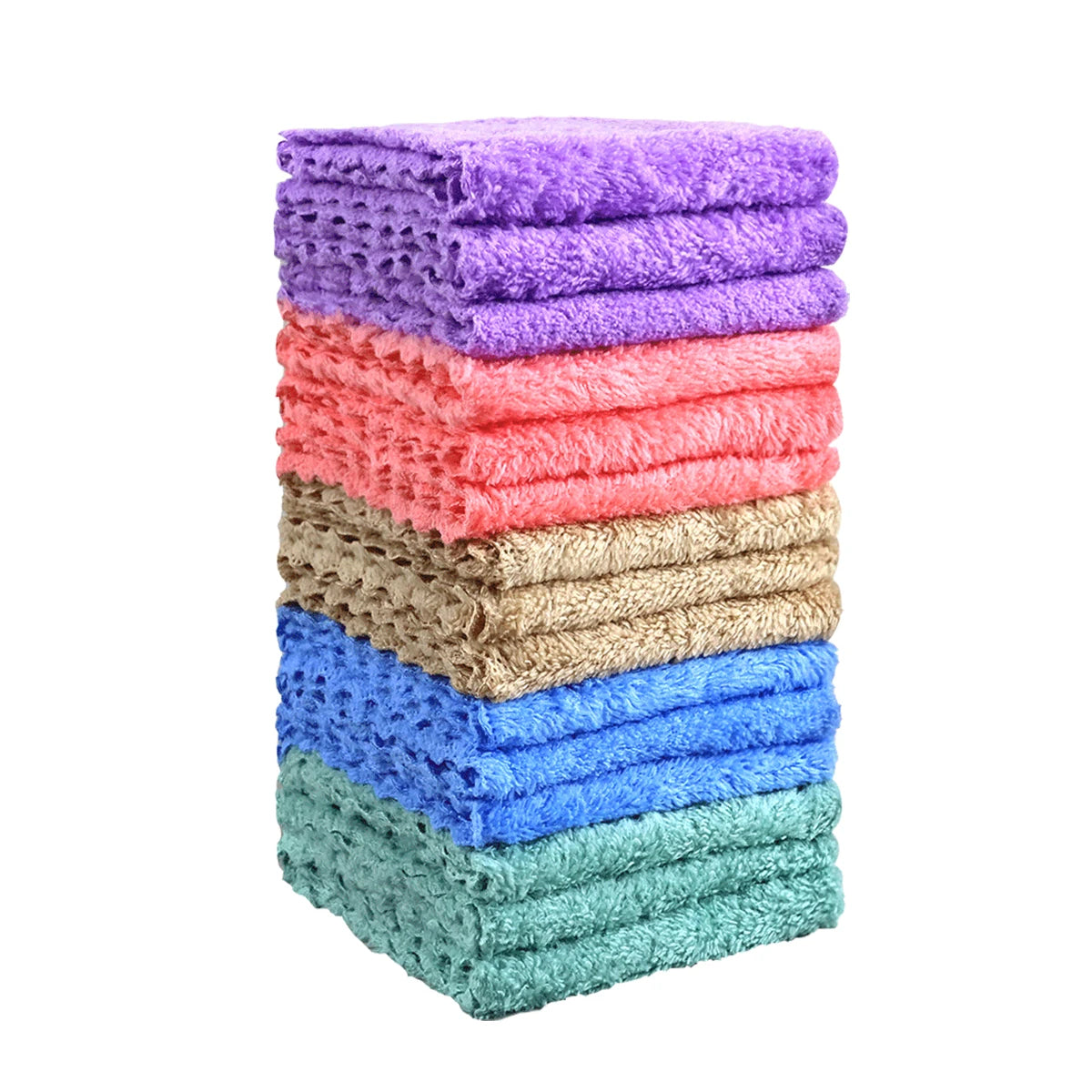 20pcs Solid Color Washcloths