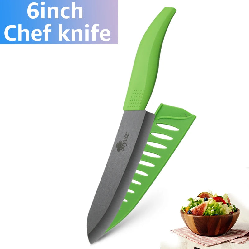 Black Ceramic Chef Knives Cooking Set