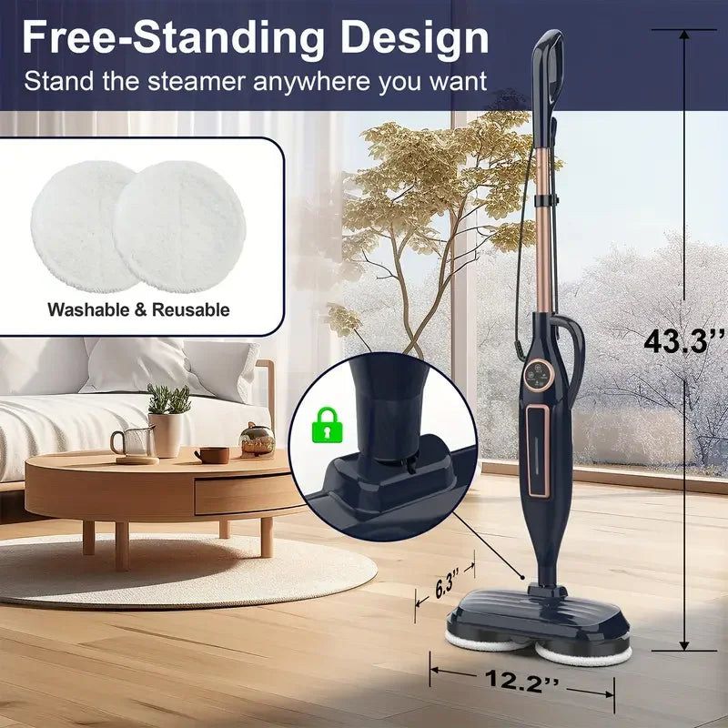 Steam Mop Cleaner with Rotating Pad