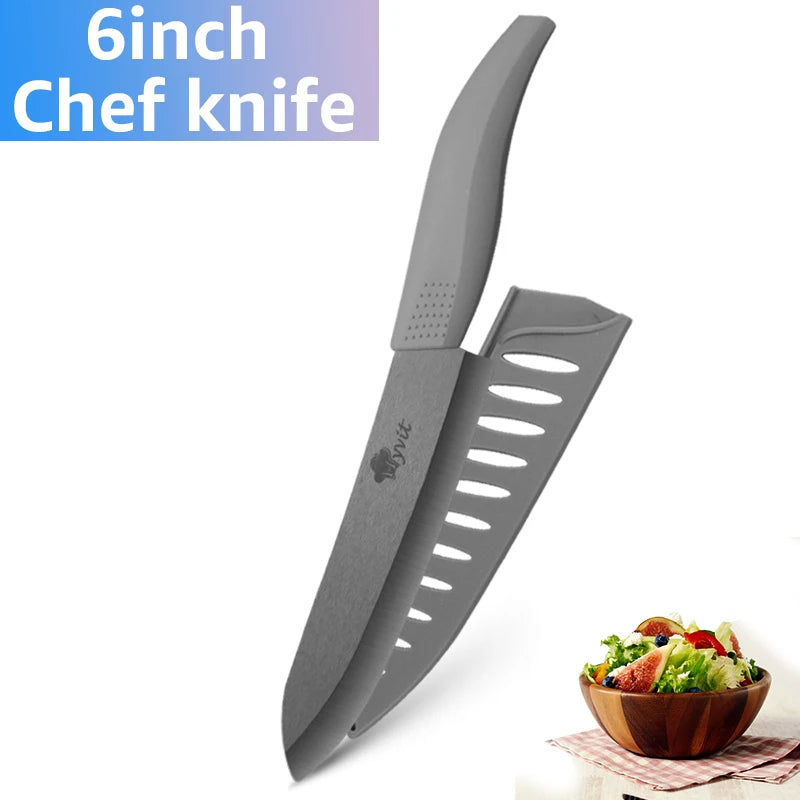Black Ceramic Chef Knives Cooking Set