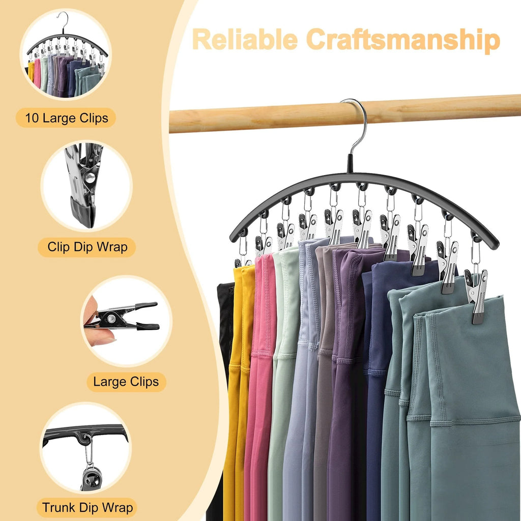 Curved Shape Hanger, 10 Hanger Clips
