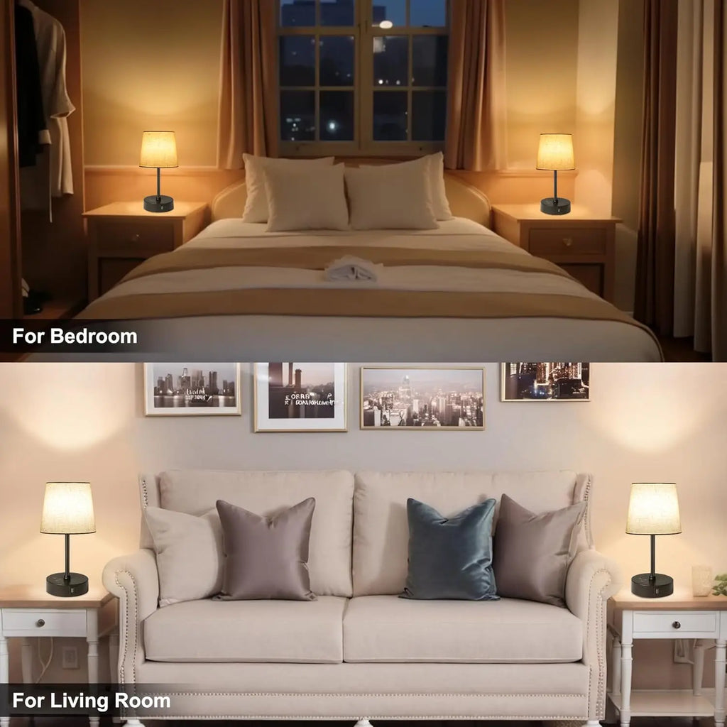 Set 2 Color Changing Lamps ,Touch Control