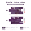 Deep purple dyed self-adhesive wall tiles