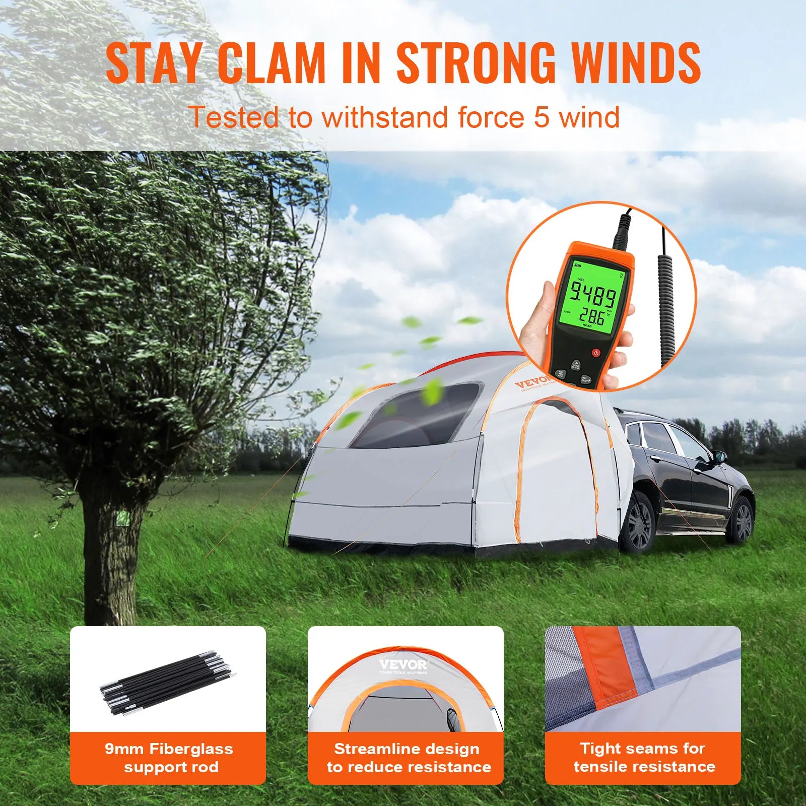 Camping 8'-8' Double Layer Truck Tent