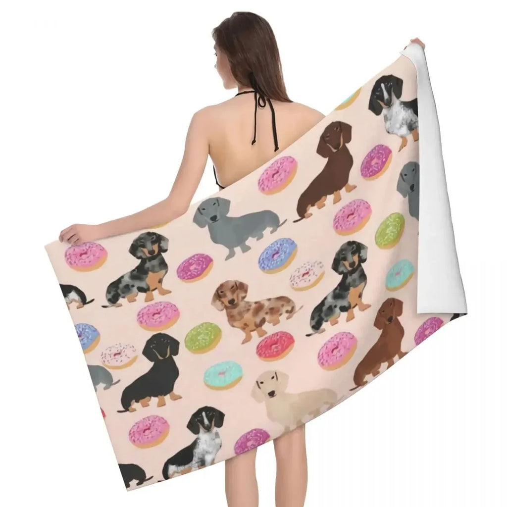 Dachshund Dog Beach Towel