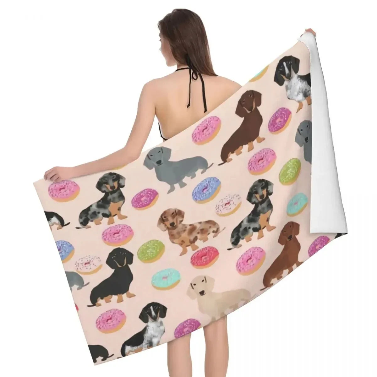 Dachshund Dog Beach Towel