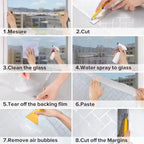 Window privacy film frosted glass