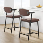 2PCS Counter Height Bar Stools Set