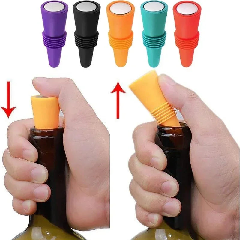 1PC Silicone Wine Stopper Reusable