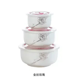 Ceramic Bowl/ Lid Set