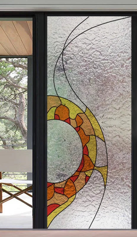 Frosted Stained Glass Window Film