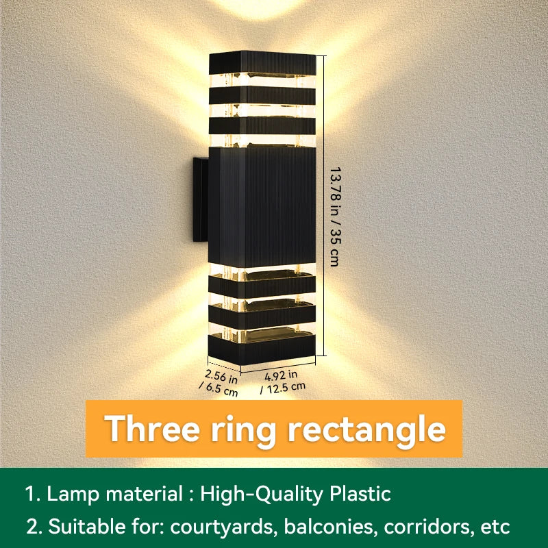 Modern Outdoor Decor Wall Light