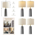 (2) Resin Lamp/ Natural Stone Look