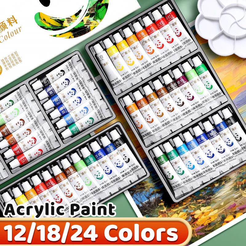 Acrylic Paint Set 12/18/24 Colors