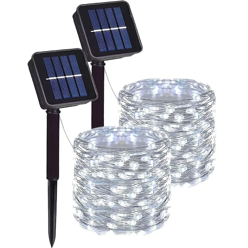 Solar Garden Lights String Lights, 8 Modes