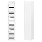 White Storage Column Cabinet