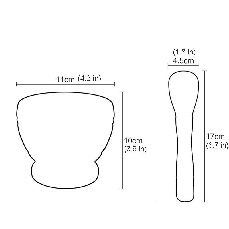 Resin Set mortar and Pestle