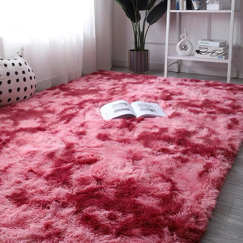 Tie-Dye Plush Carpet