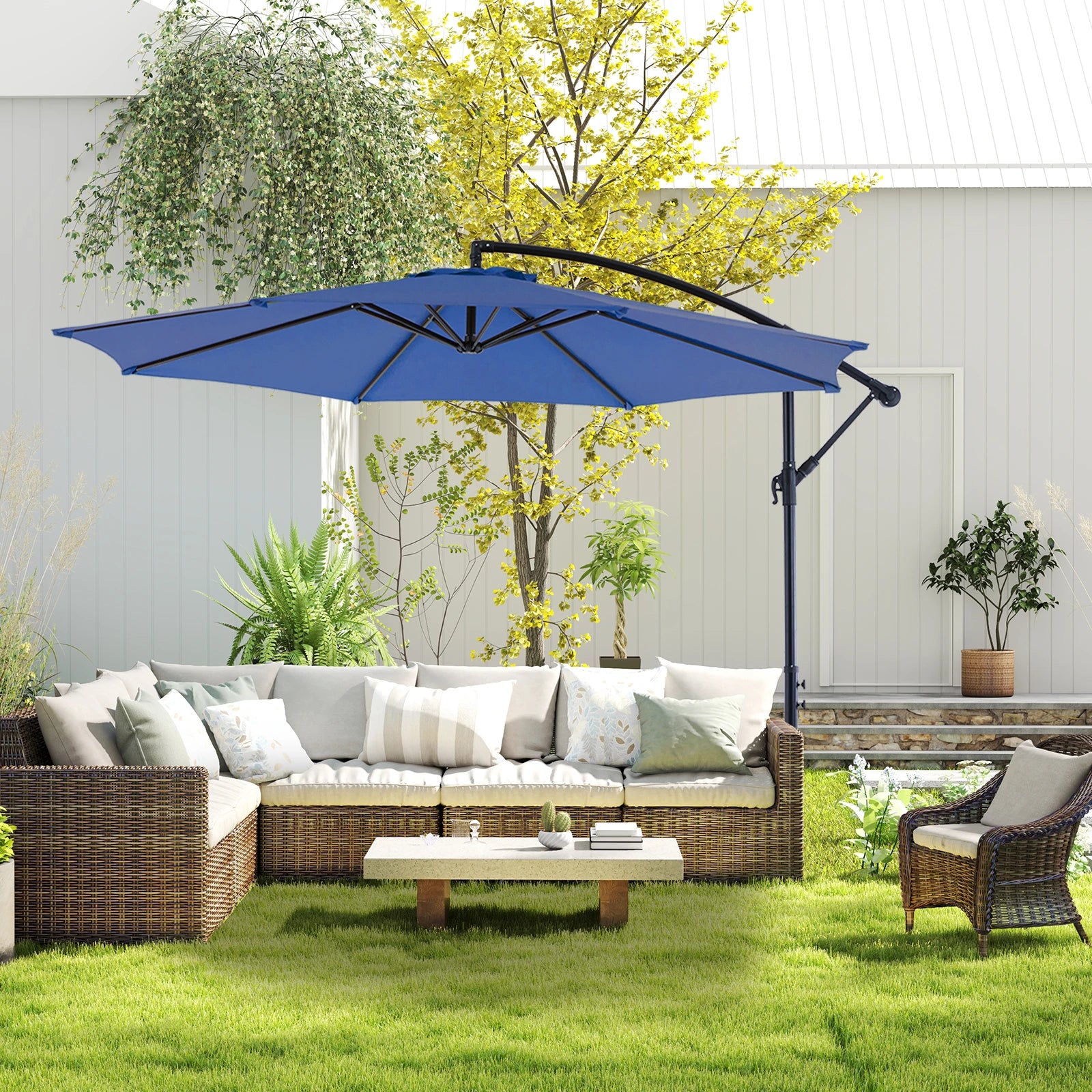 10FT  Patio Umbrella with Easy Tilt Adjustment