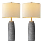 (2) Resin Lamp/ Natural Stone Look