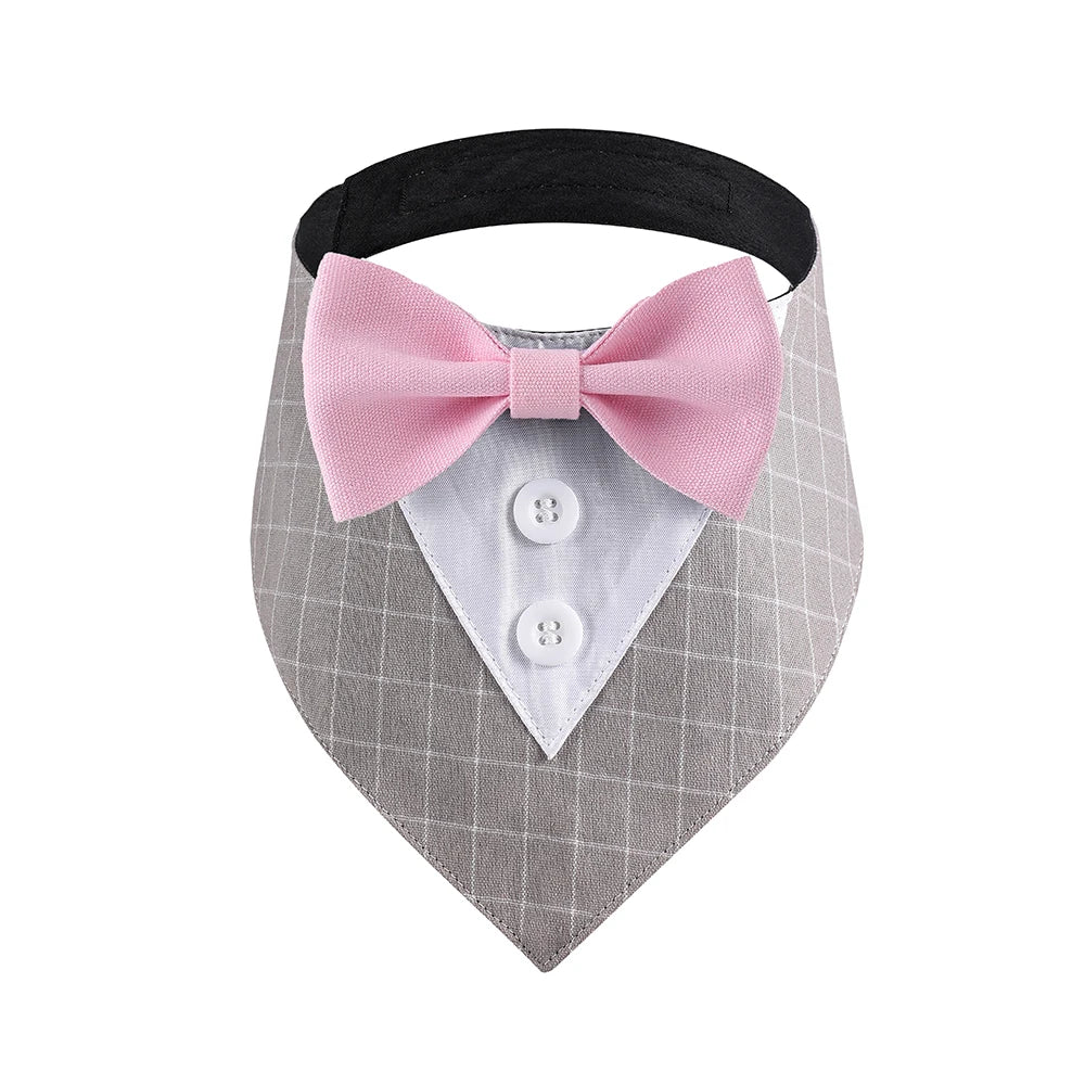 Tuxedo Suit Dog Bandana, Adjustable