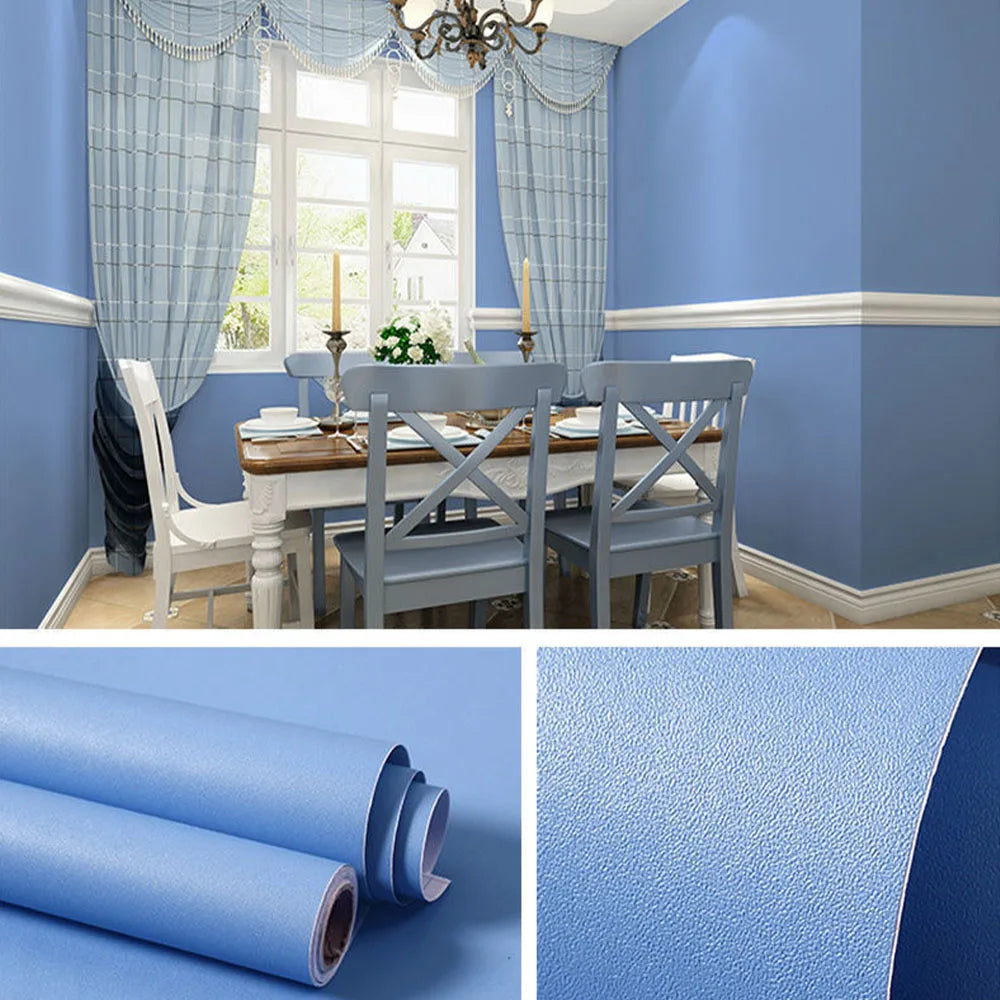Solid Color Self-adhesive Waterproof Wallpaper