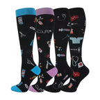 4 Pairs Compression Socks