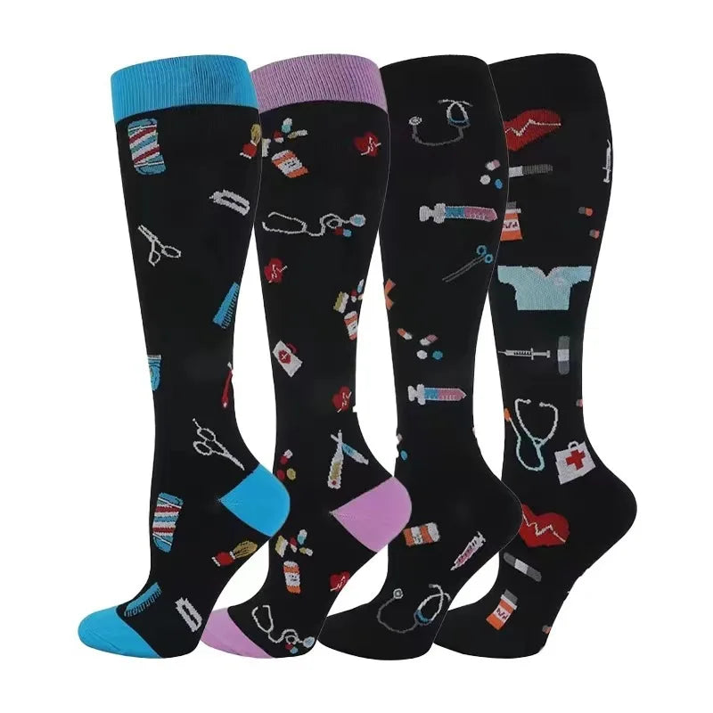 4 Pairs Compression Socks
