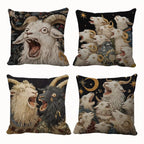 Fantasy Goat Print Pillow Case