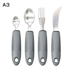 3/4/5Pcs/Set Elderly Adaptive Utensils