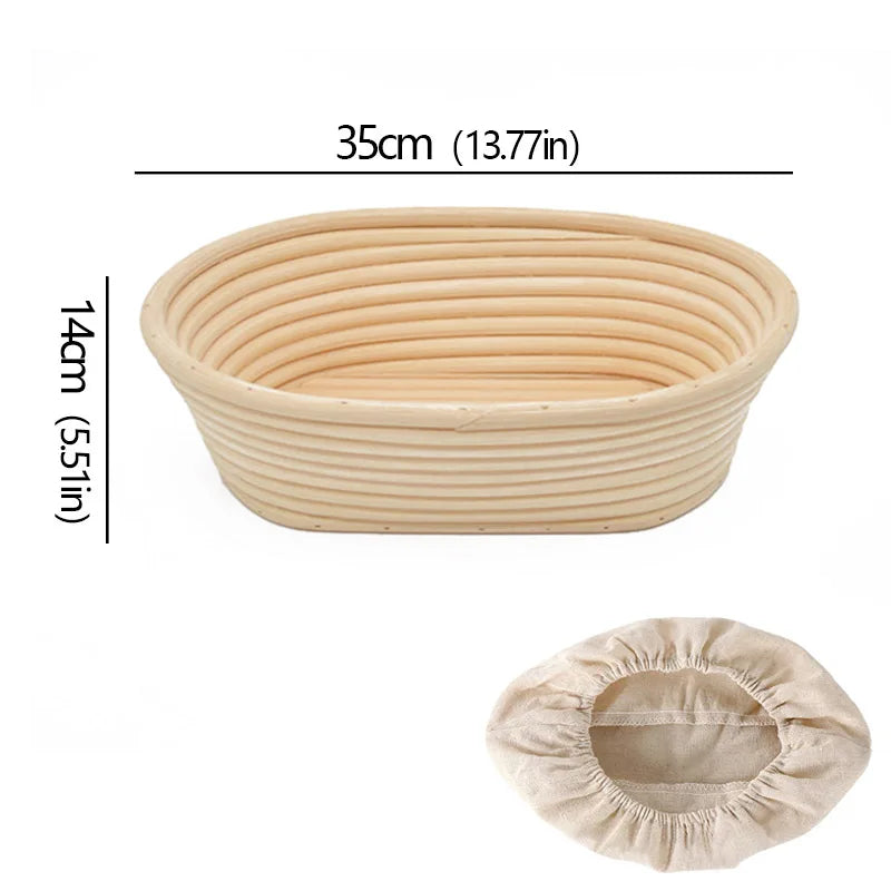 Oval/Round Bread Rattan Fermentation Basket