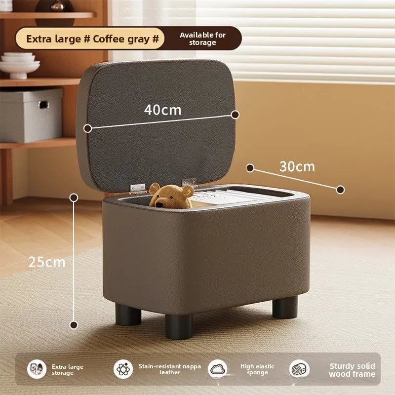 Stool Storage Ottoman Seat