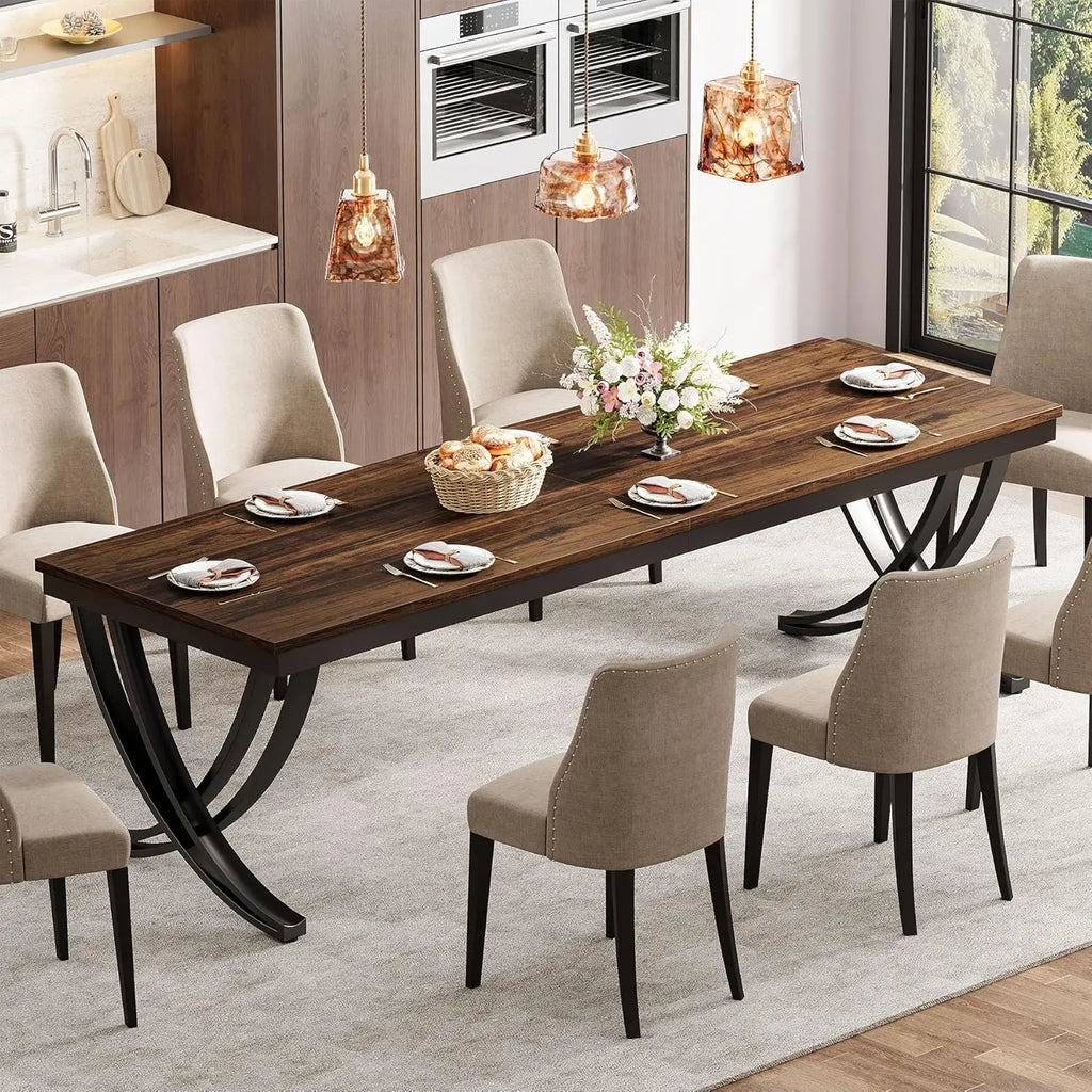 Rectangular Farmhouse Dinner Table
