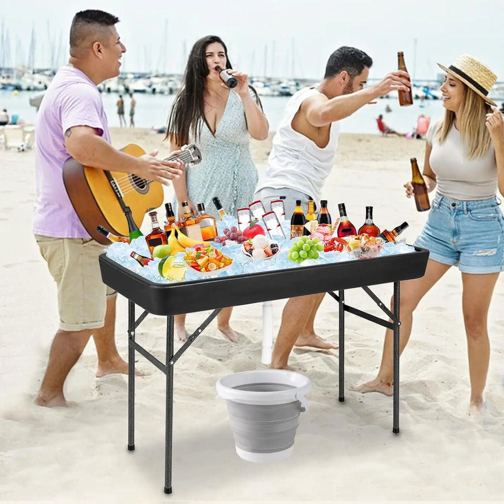 Folding Ice Cooler Table