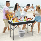 Folding Ice Cooler Table