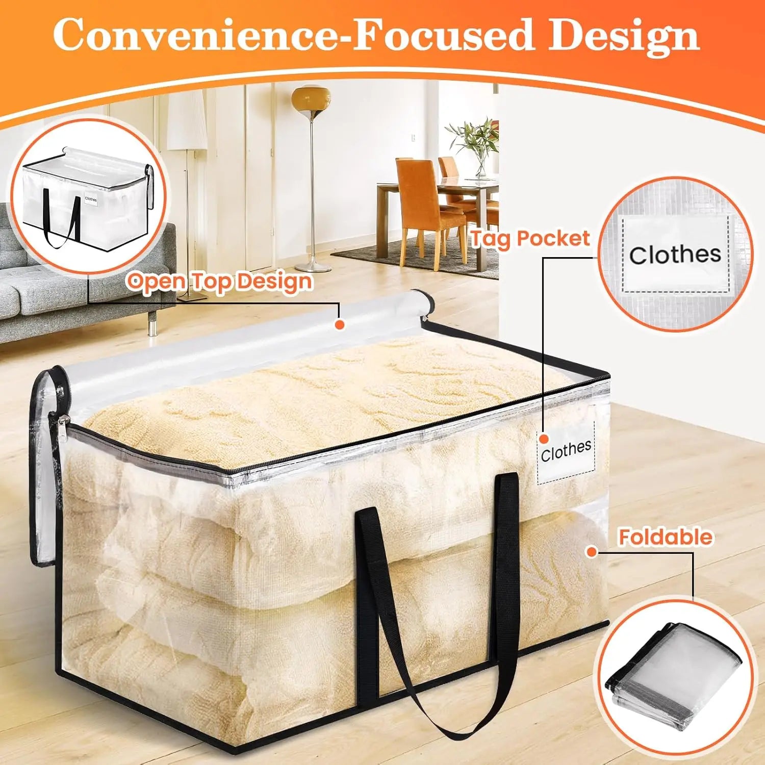 Extra Large 93L Heavy Duty 8 Totes