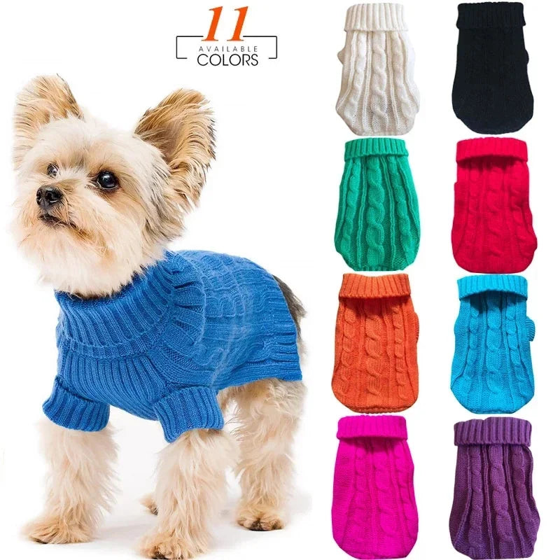 Small Knitted Pet Clothes