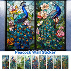 Peacock Pattern Art Window Film