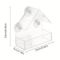 Acrylic Bird Feeder With Suction Cups