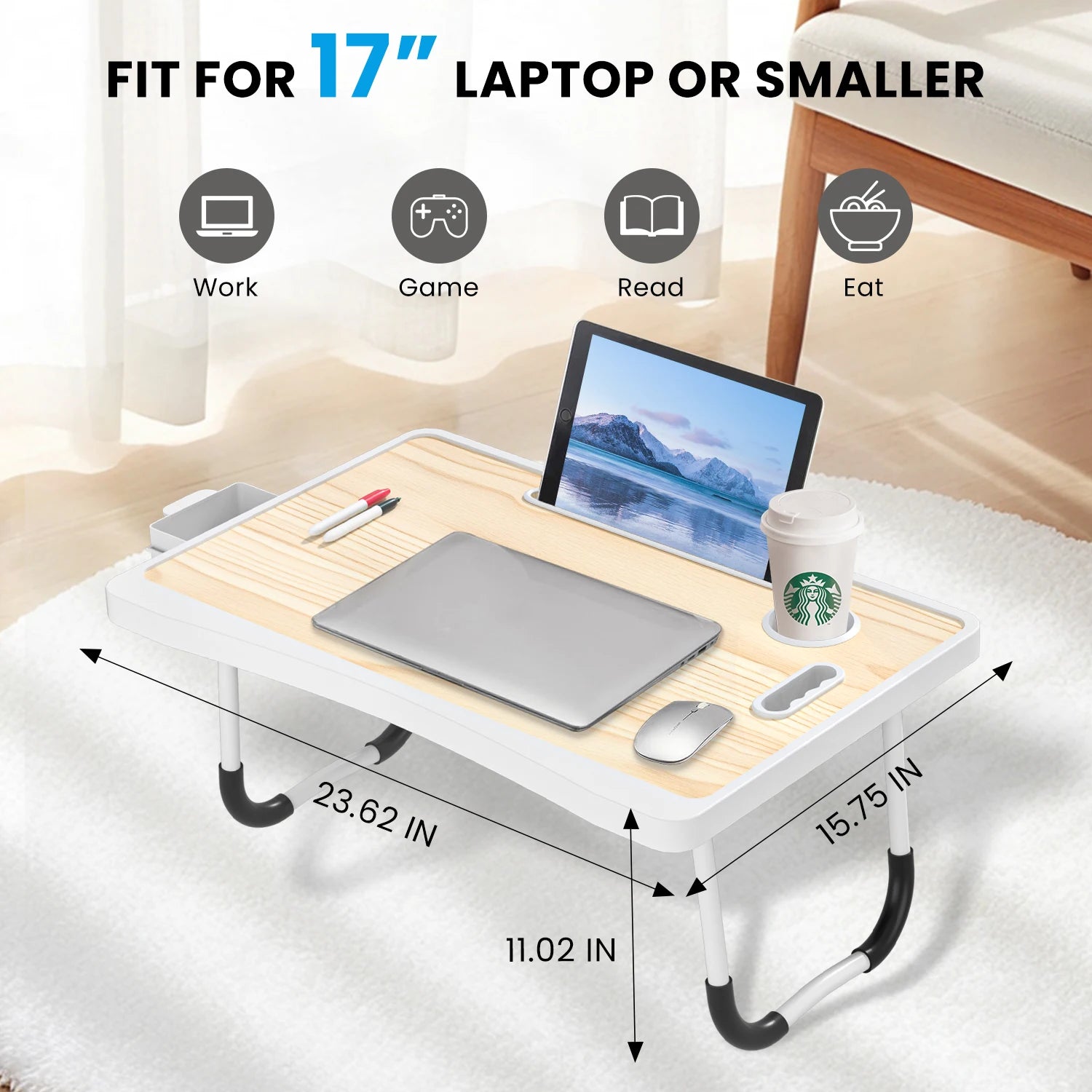 Extra-large multifunctional folding desk, portable