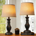 Dimmable( 2) Farmhouse Table Lamps