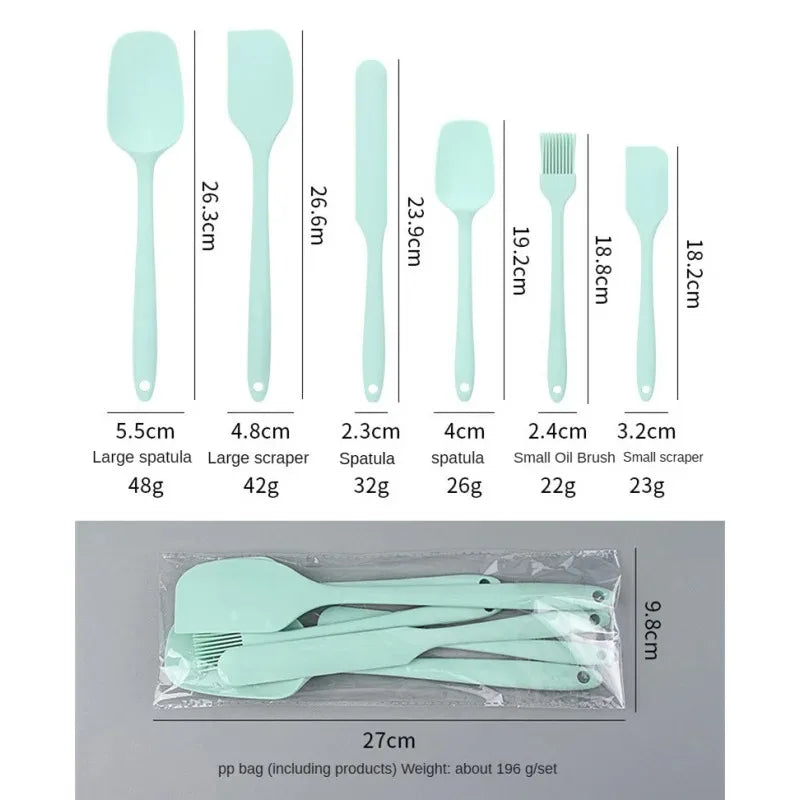 6pc Silicone Spatula Set