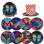 8pcs Diamond Coasters/ Holder Kits