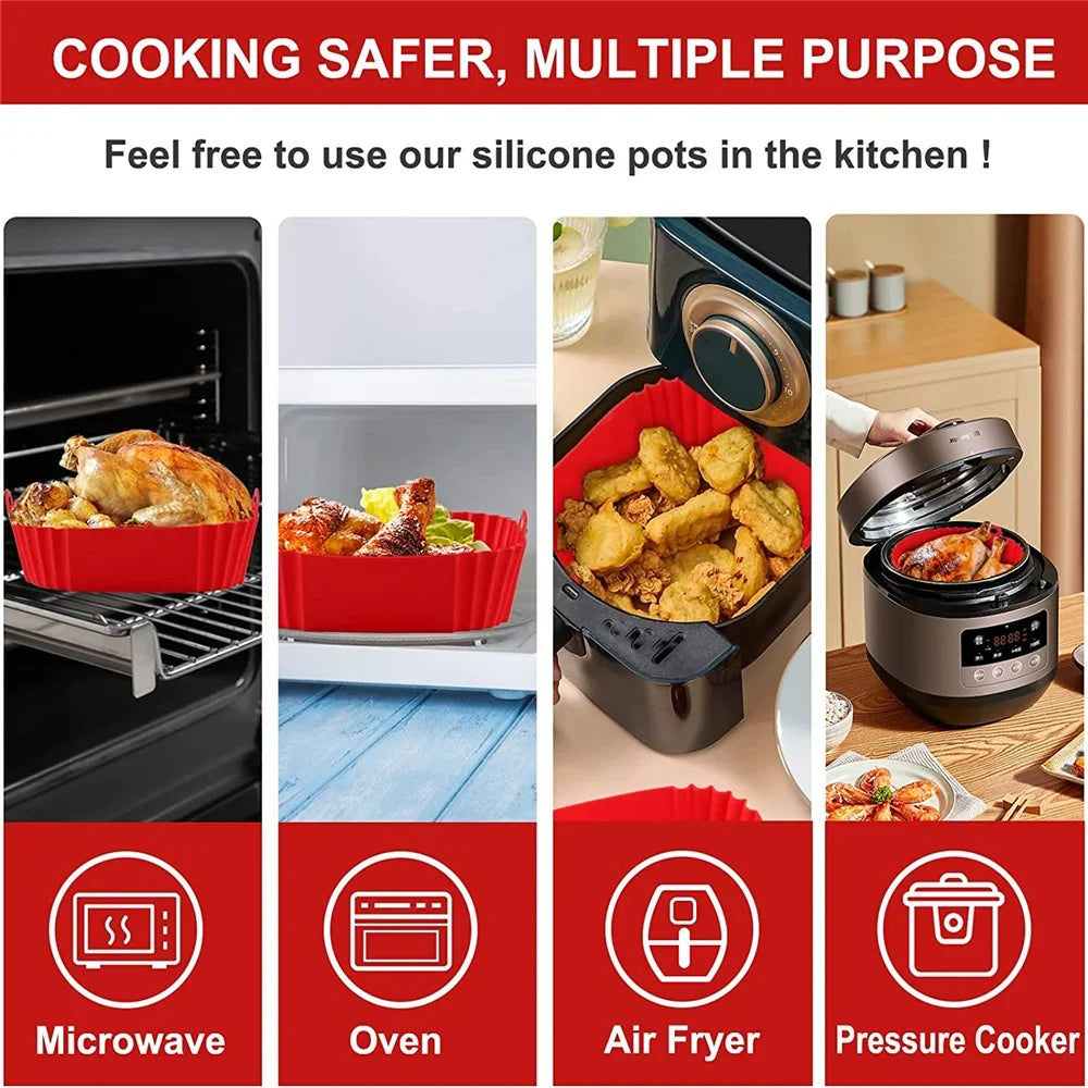 Reusable Airfryer Pan Liner,  Silicone