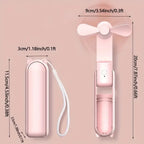 Portable Mini Fan, USB Rechargeable, 3-speed