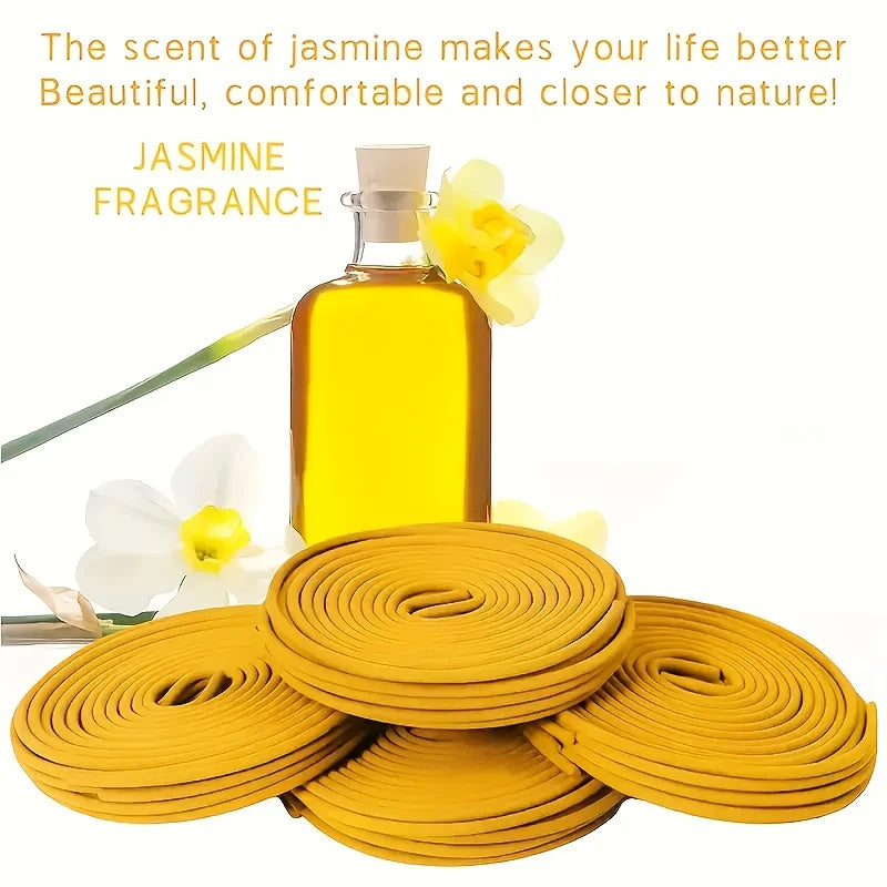 20/40/80/120Pcs, Jasmine Scented Spiral Coil